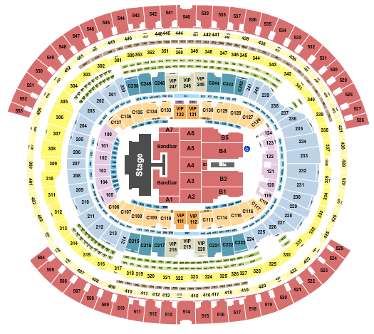 SoFi Stadium Kenny Chesney Seating Chart